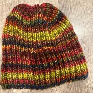 Hand knit slouchier beanie